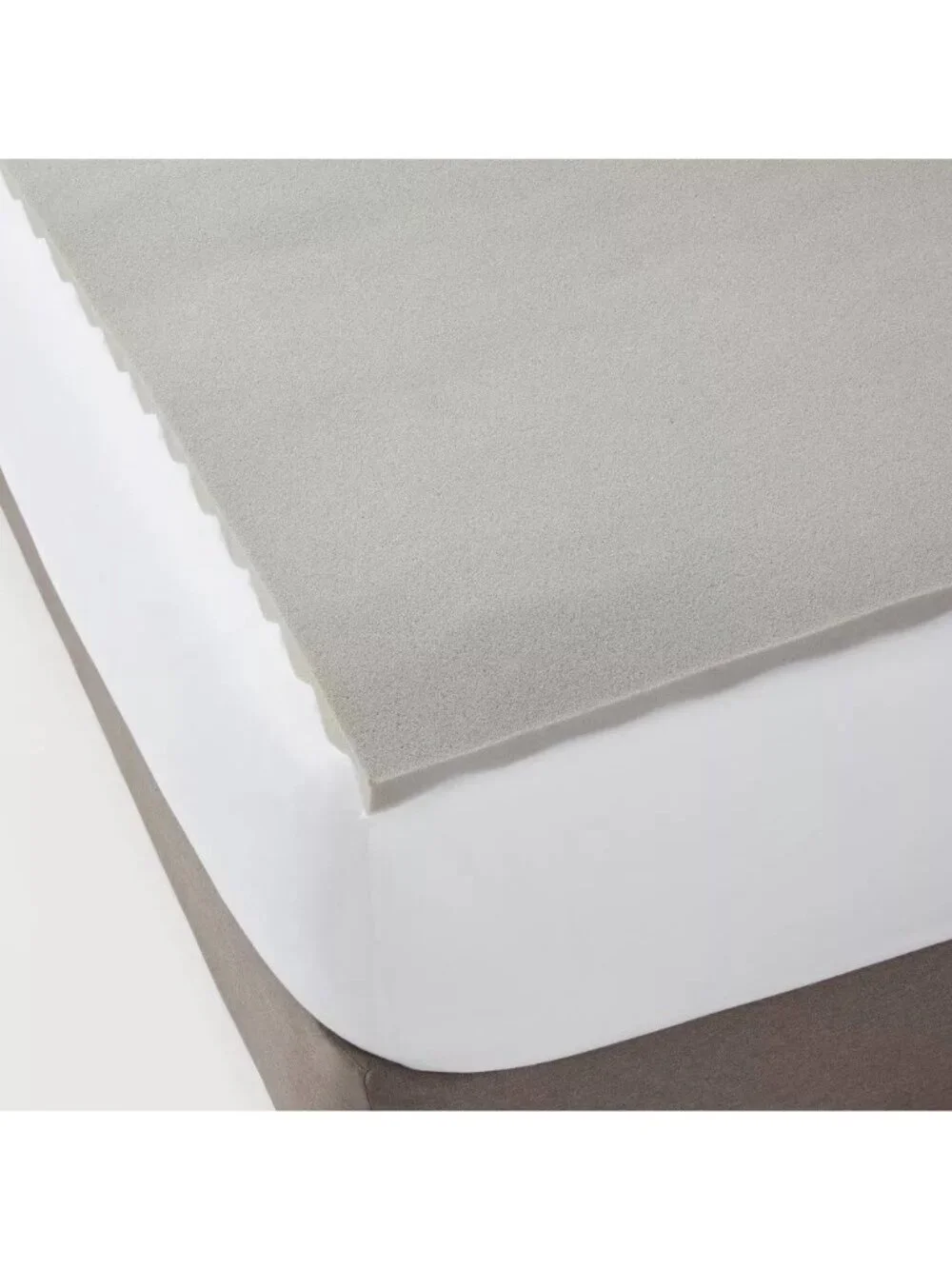 Room Essential Twin XL Size Reversible Gray Memory Foam 1.5